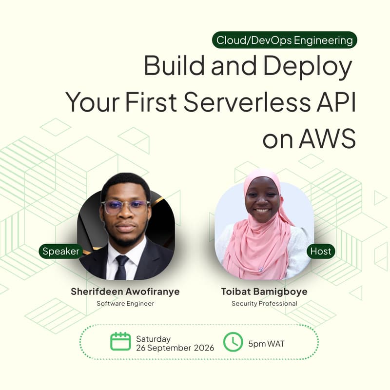 Cover Image for Build and Deploy Your First Serverless API on AWS