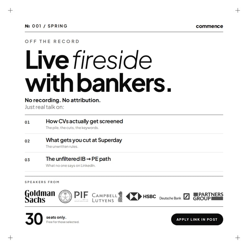 Cover Image for Live Fireside with Bankers