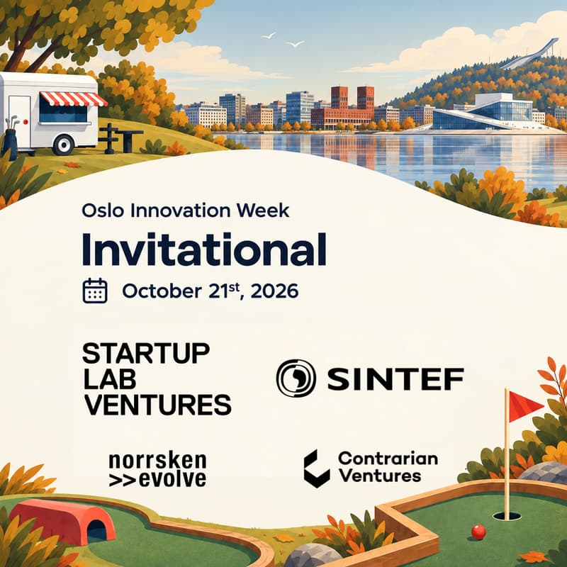 Cover Image for Invitational by Startuplab Ventures, SINTEF Venture, Contrarian Ventures & Norrsken Evolve