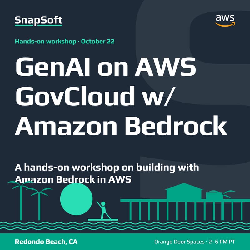 Cover Image for Generative AI on AWS GovCloud with Amazon Bedrock | AWS X SnapSoft