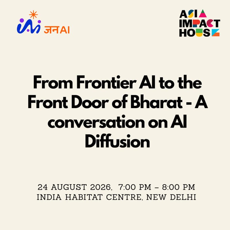 Cover Image for From Frontier AI to the Front Door of Bharat - A conversation on AI Diffusion
