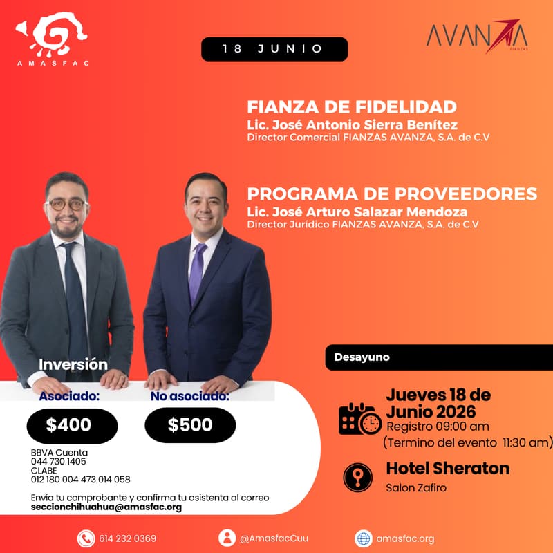 Cover Image for Desayuno por Fianzas Avanza