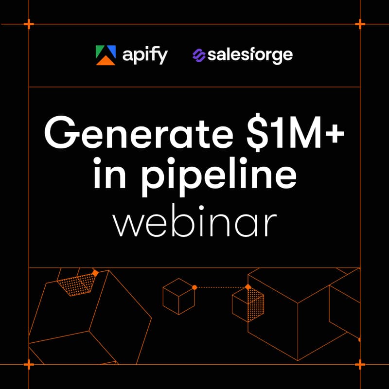 Cover Image for Salesforge × Apify: How two outbound agencies are generating $1M+ in pipeline every month