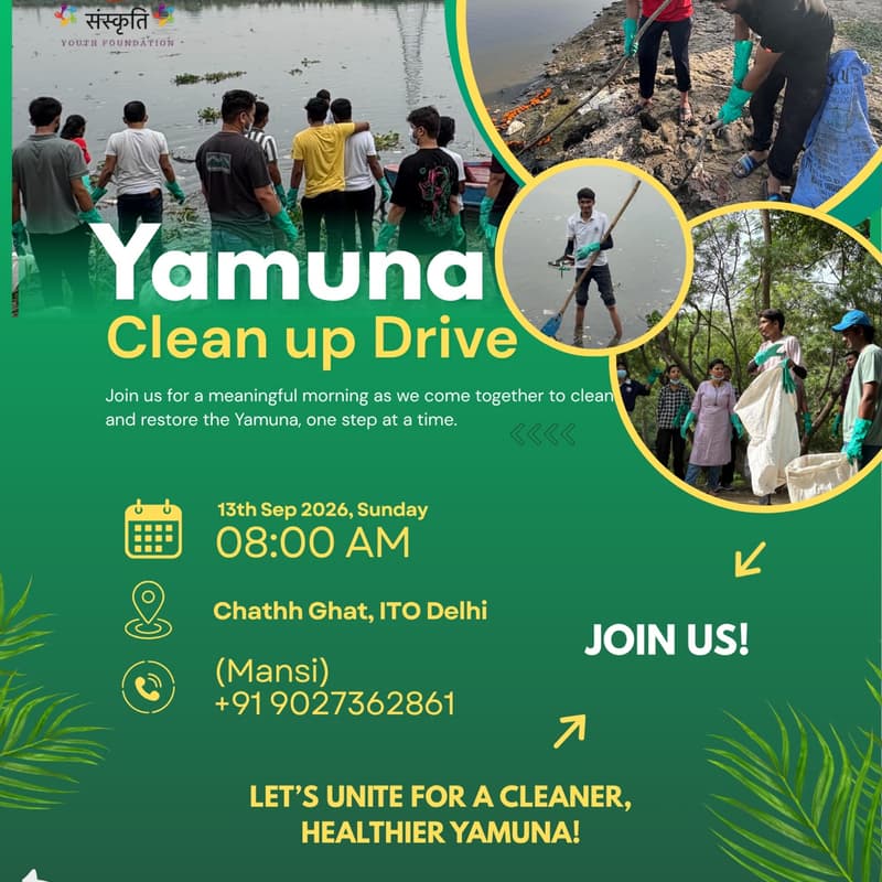 Cover Image for 🌊 Mission Yamuna: Trash to Transformation ♻️