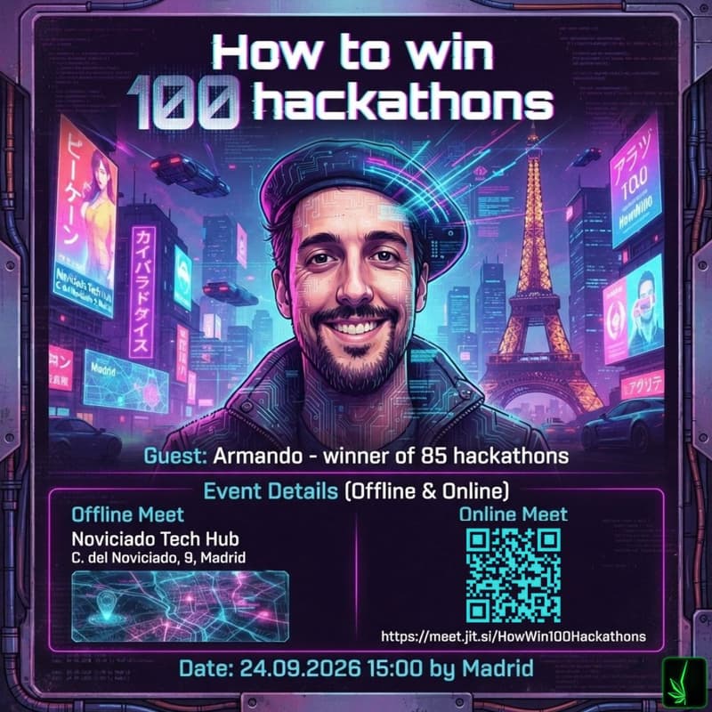 Cover Image for How to win 100 hackathons