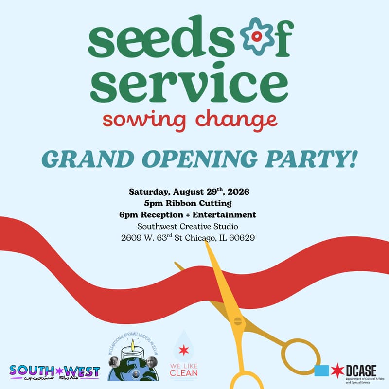 Cover Image for GRAND OPENING PARTY: Seeds of Service - Sowing Change