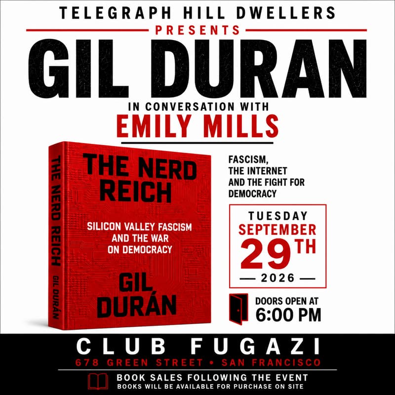 Cover Image for THE TELEGRAPH HILL DWELLERS PRESENTS: GIL DURAN with Emily Mills