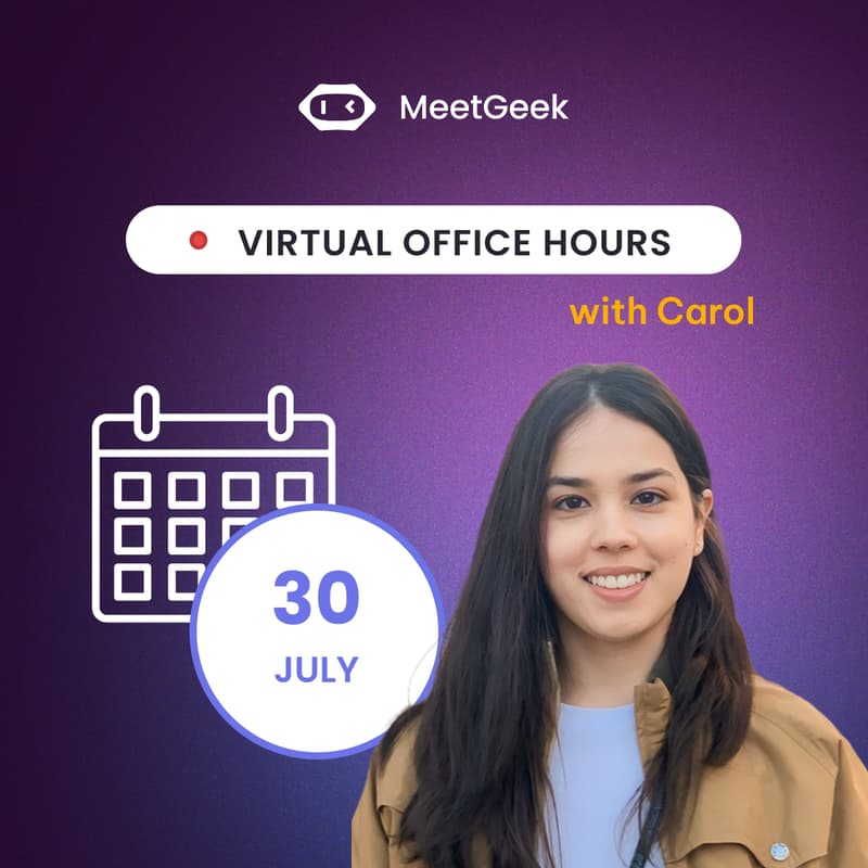 Cover Image for 💻 30.07 Virtual Office Hours with Carol