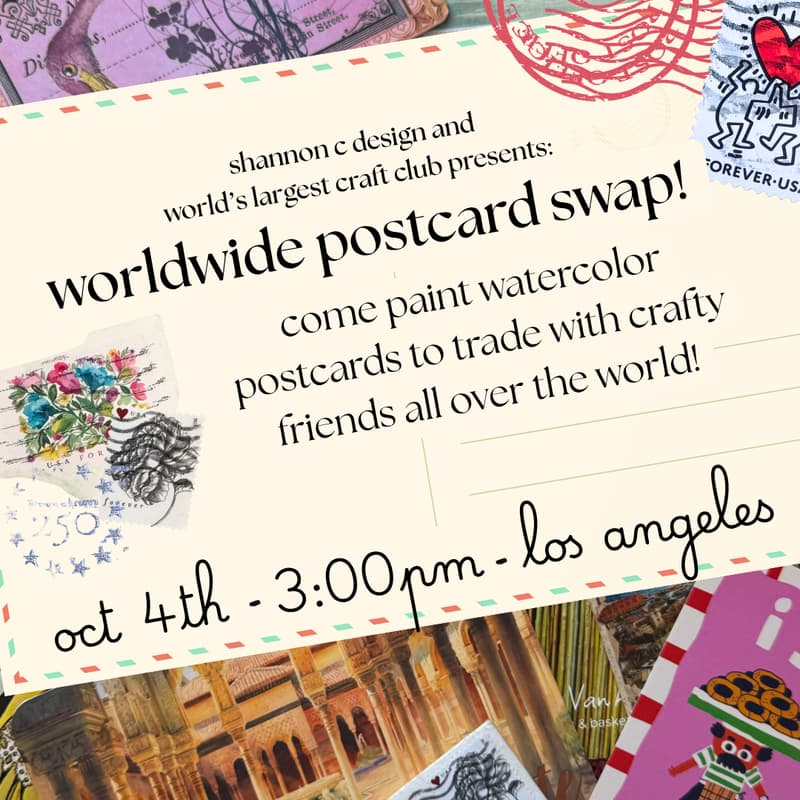 Cover Image for 10/4 Watercolor Workshop for World Postcard Day at Paperback Brewing Co.