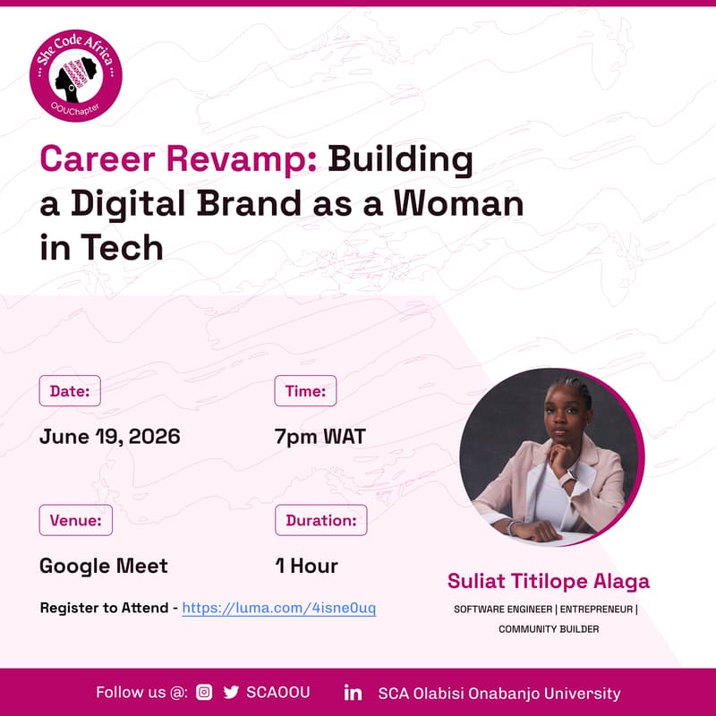 Cover Image for Career Revamp : Building a Digital Brand as a Woman in Tech