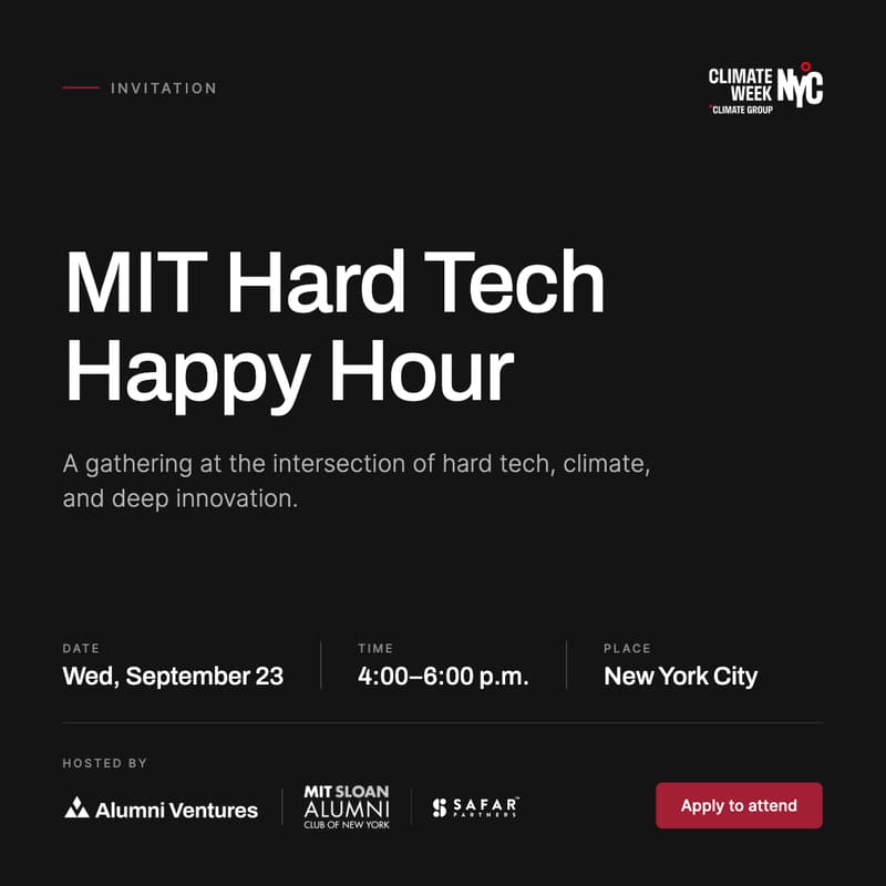 Cover Image for MIT Hard Tech Happy Hour