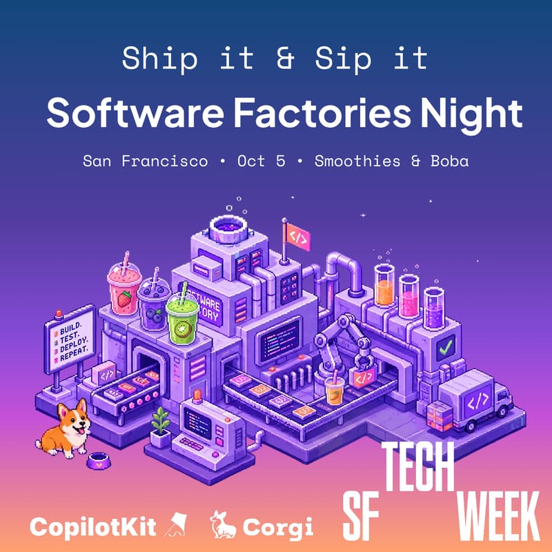 Cover Image for Ship it & Sip it: Software Factories Night