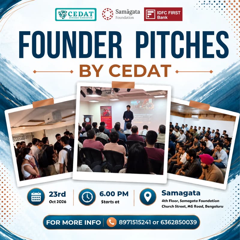 Cover Image for Founder Pitches by CEDAT
