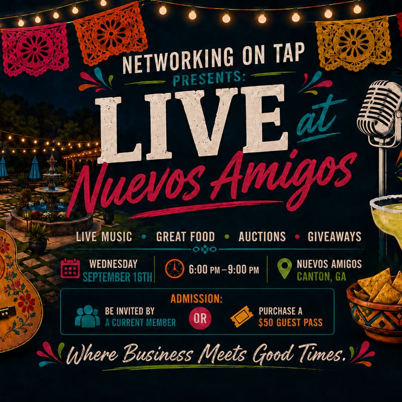 Cover Image for Networking On Tap Presents: Live at Nuevos Amigos
