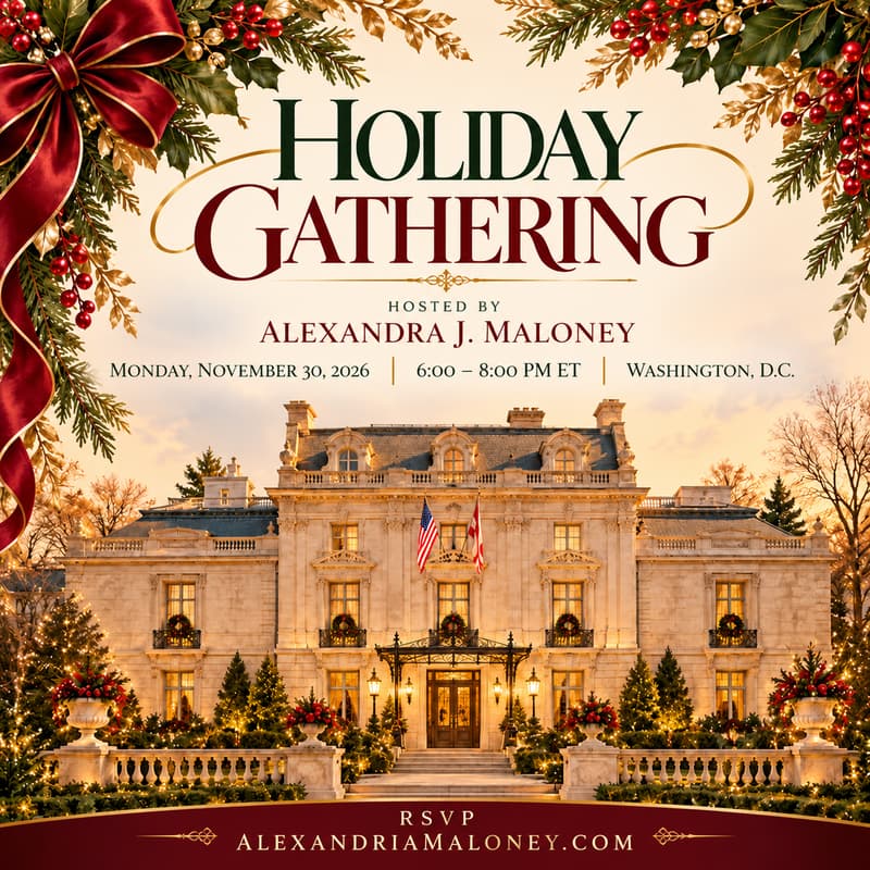Cover Image for 2026 Holiday Gathering & Author Reading featuring Alexandria J. Maloney ✨