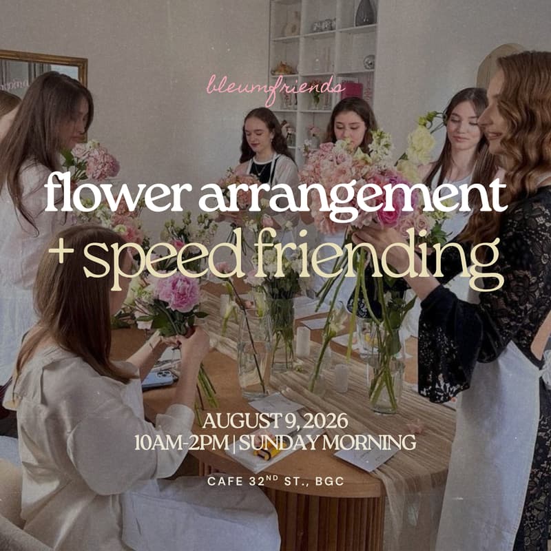Cover Image for Flower Arrangement Workshop & Speed Friending