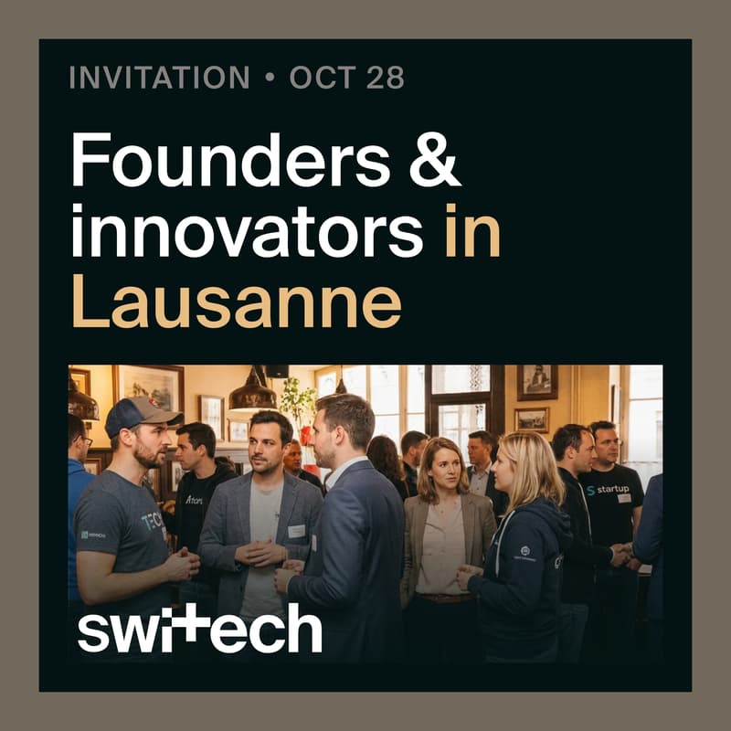 Cover Image for Founders & innovators in Lausanne