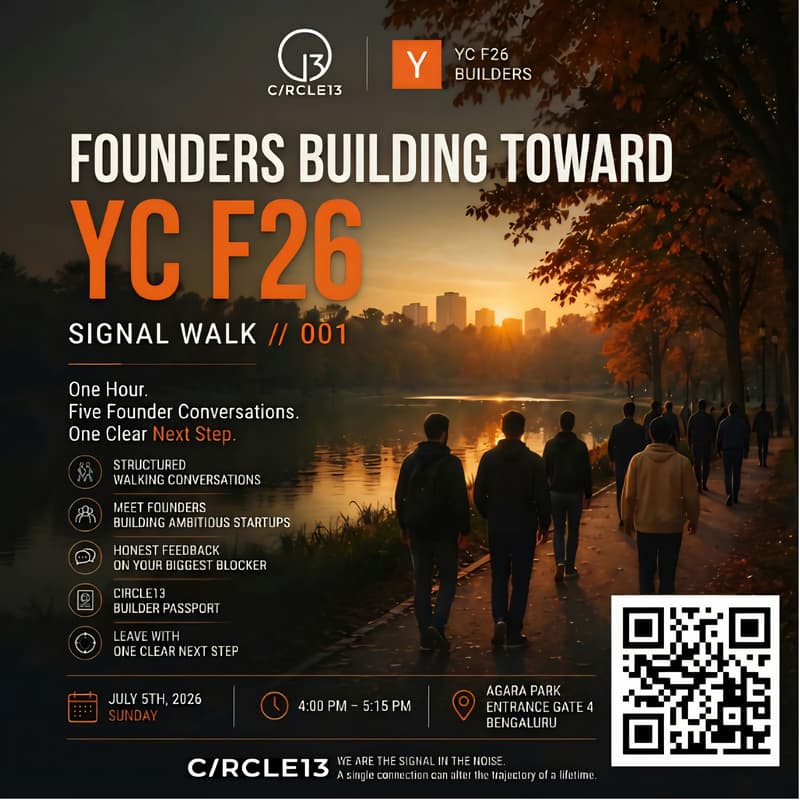 Cover Image for Founders Building Toward YC F26 · Signal Walk // 001