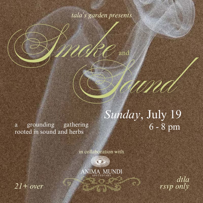 Cover Image for Herbal Smoke and Sound Bath