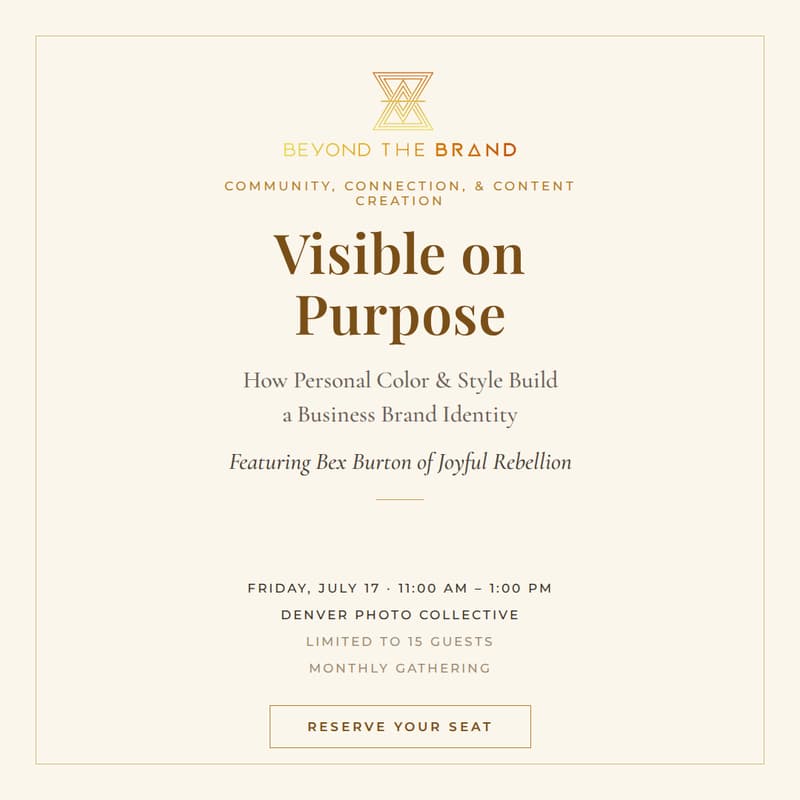 Cover Image for Beyond the Brand- Visible on Purpose