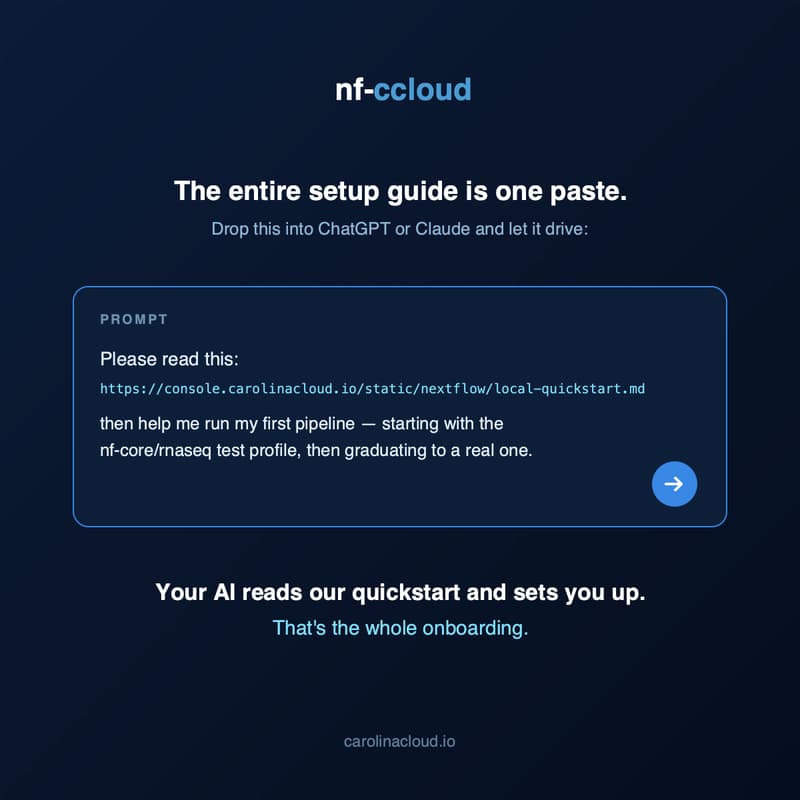 Cover Image for Live Session: Carolina Cloud Nextflow executor Launch