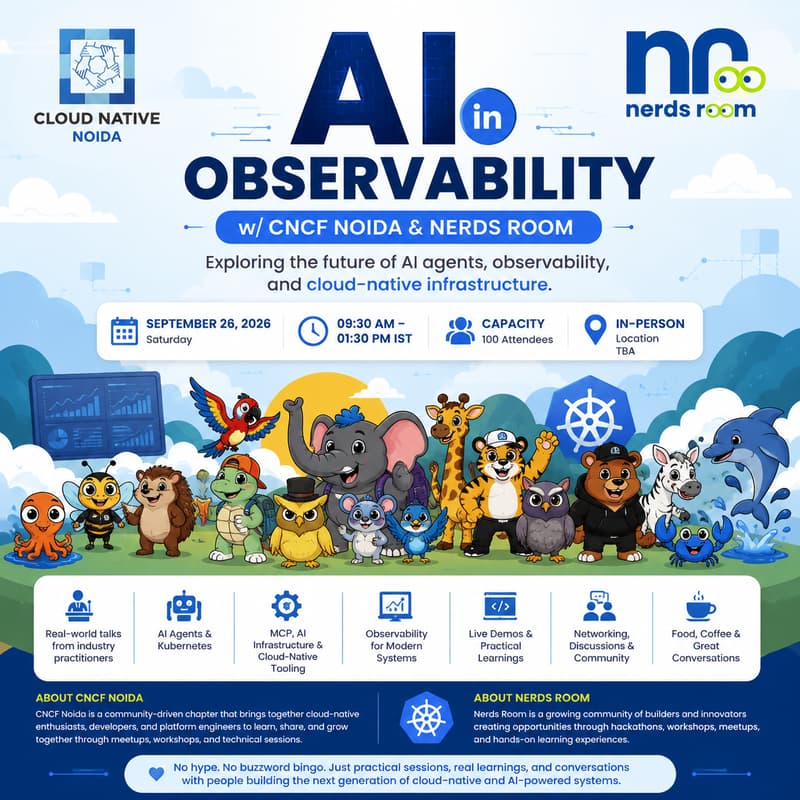 Cover Image for AI in Observability w/ CNCG Noida & Nerds Room