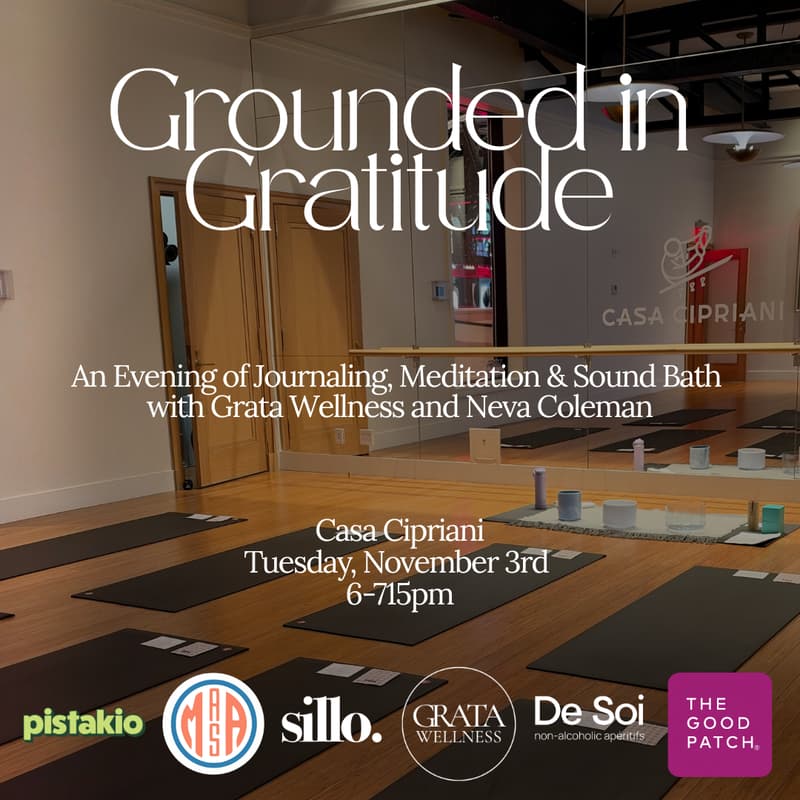 Cover Image for Grounded in Gratitude: An Evening of Journaling, Meditation & Sound Bath