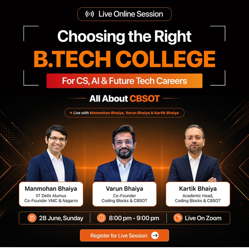Why Should You Join Coding Blocks School of Technology (CBSOT)? · Zoom ...