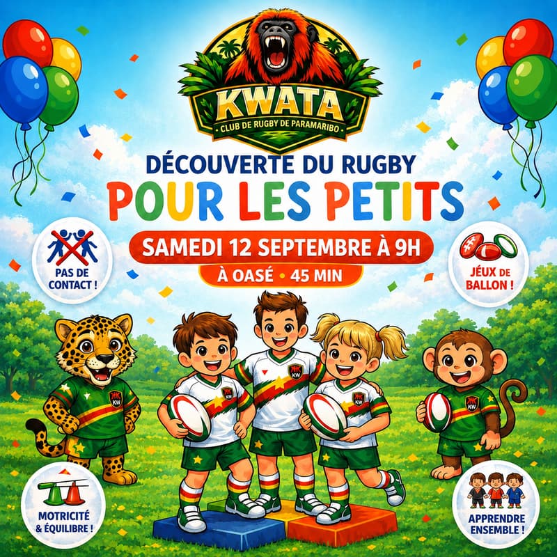 Cover Image for Découverte du Rugby pour les Petits 🏉 exclusif membres