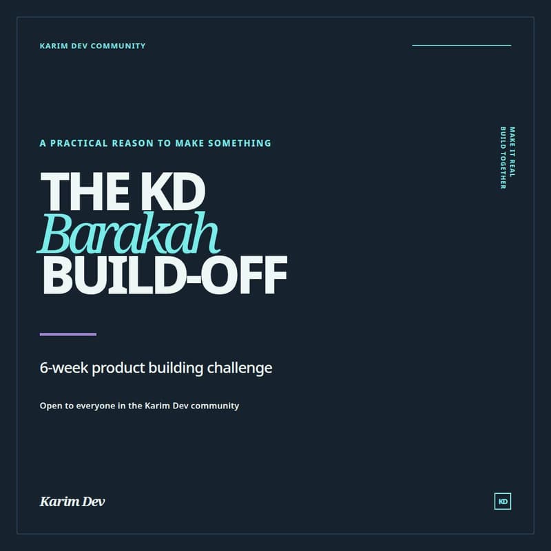 Cover Image for The KD Barakah Build-Off