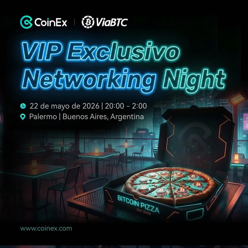 Cover Image for 🍕Bitcoin Pizza Elite Night: VIP exclusivo con CoinEx x ViaBTC