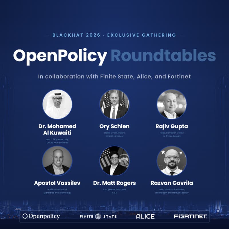 Cover Image for BlackHat OpenPolicy Roundtables