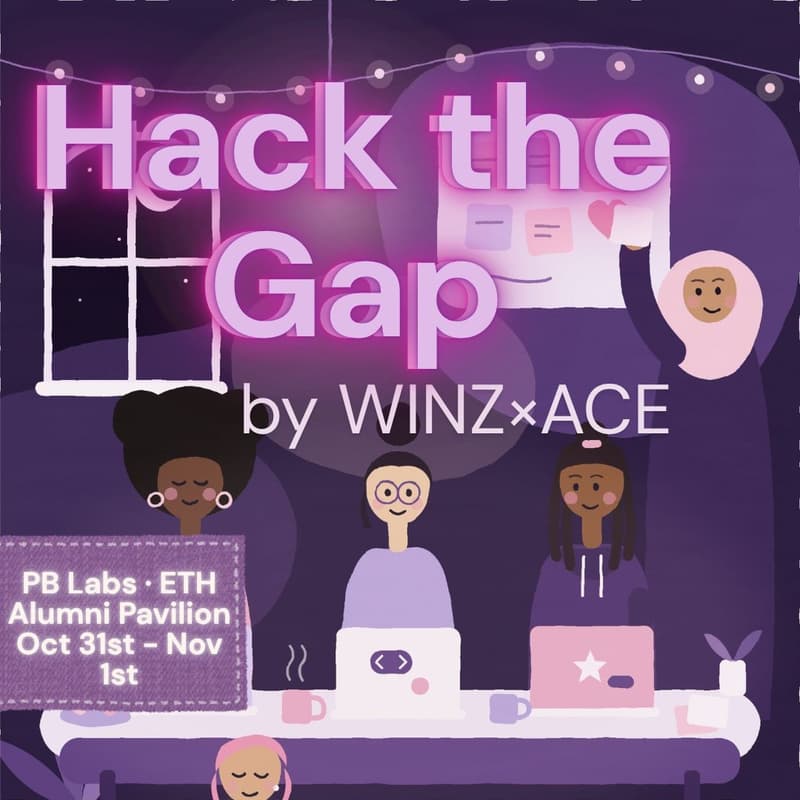 Cover Image for HackTheGap Hackathon by WINZ and the Analytics Club at ETH