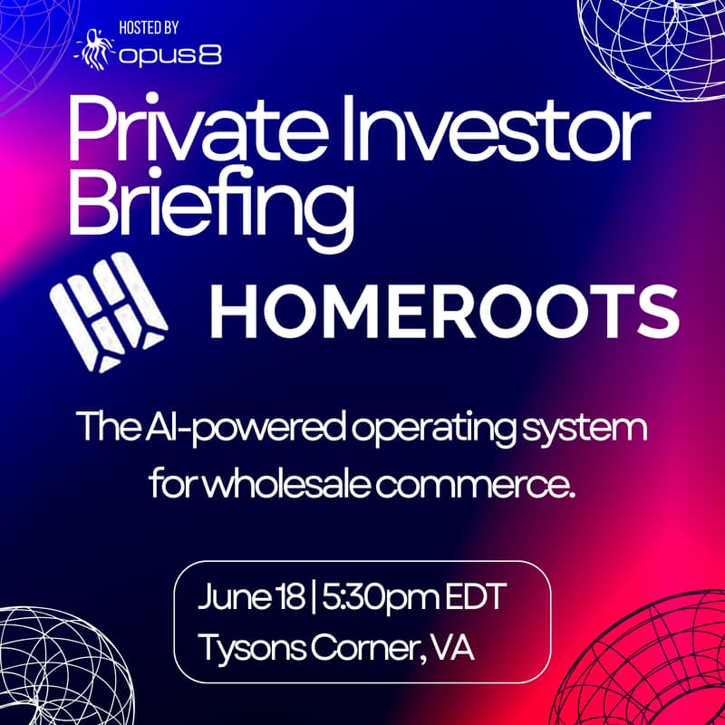 Cover Image for HomeRoots Private Investor Briefing - Tysons Corner