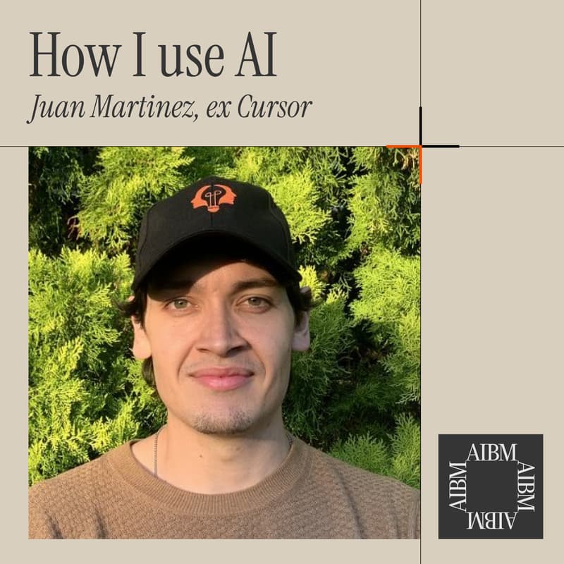 Cover Image for How I Use AI: Juan Martínez