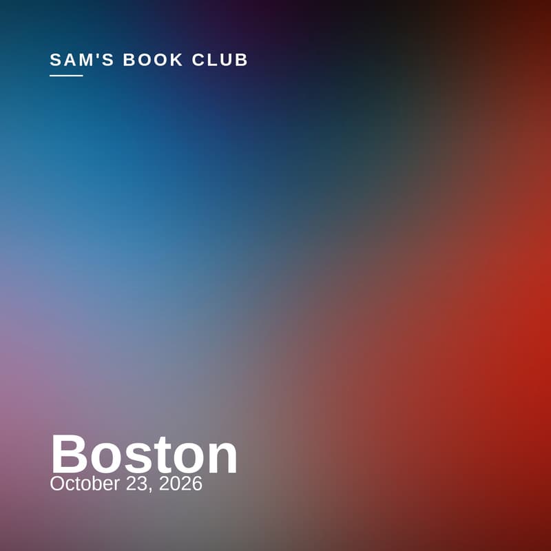 Cover Image for Sam's Book Club — BOS Stop