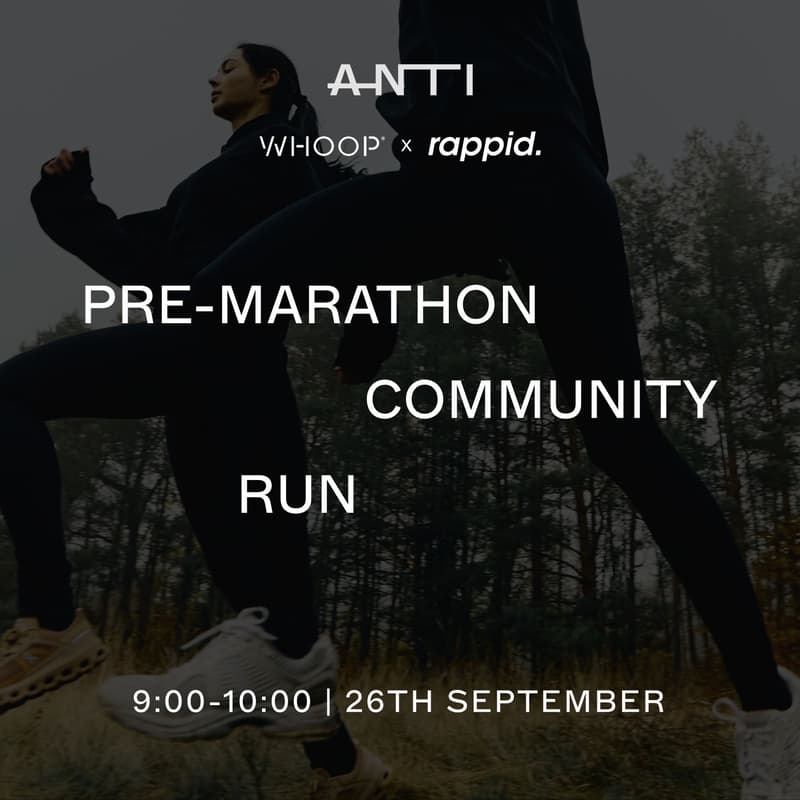 Cover Image for ANTI x WHOOP x RAPPID Berlin Marathon Shake Out Run