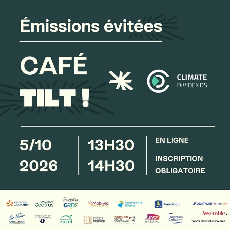 Cover Image for ☕ Café Tilt - Échange sur les émissions évitées, avec Climate Dividends