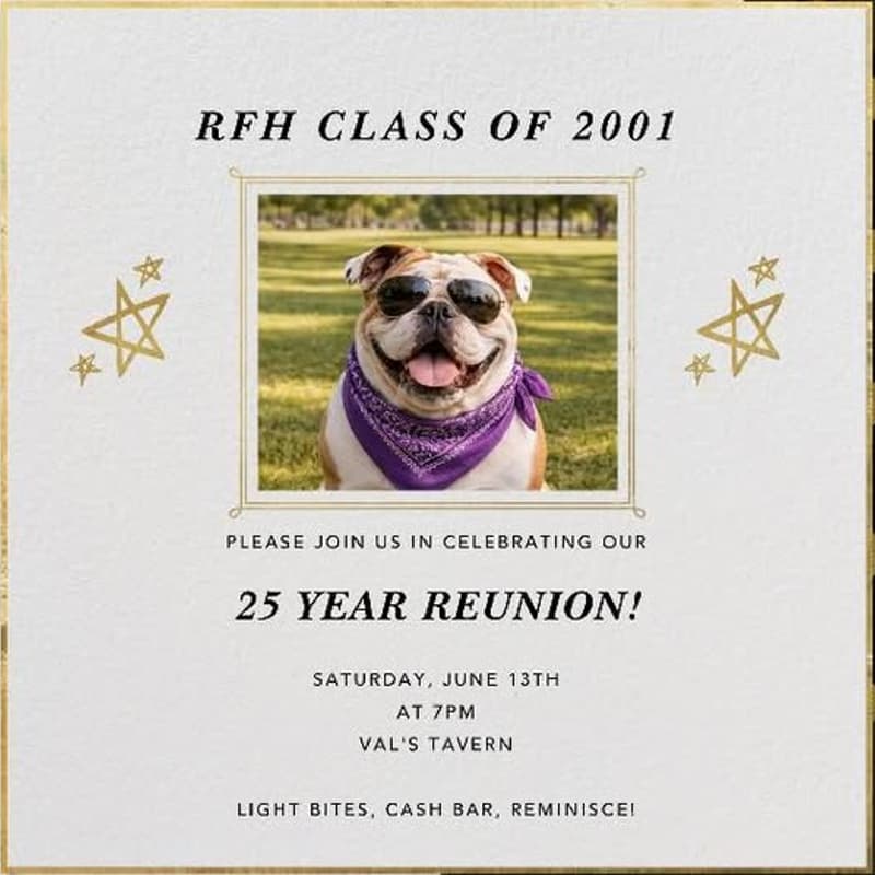 Cover Image for RFH Class of 2001 — 25 Year Reunion