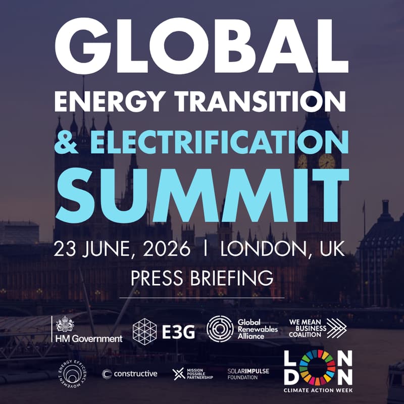 Cover Image for Global Energy Transition and Electrification Summit: Press Briefing