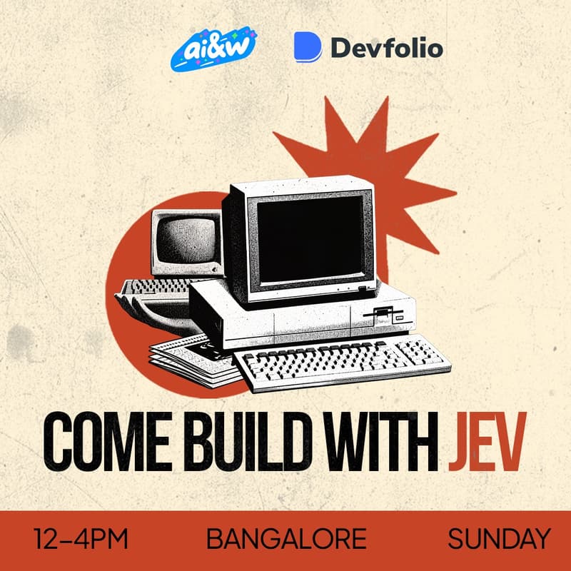 Cover Image for The Jev Build Jam with ai & weekends x Devfolio