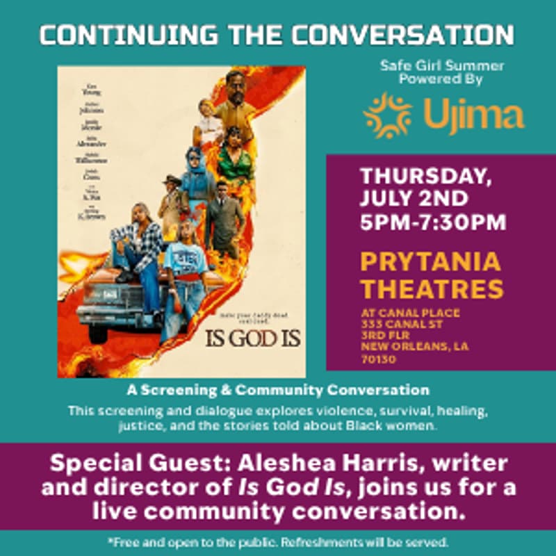 Cover Image for Continuing the Conversation: Is God Is | A Screening & Community Conversation powered by Ujima