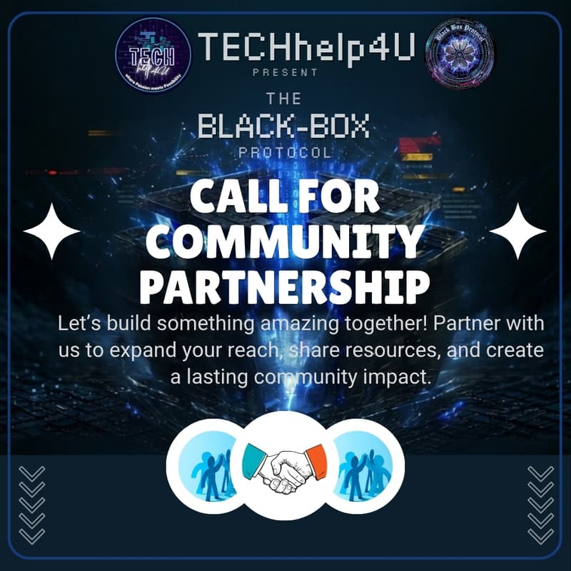 Cover Image for CALL FOR COMMUNITY PARTNERS - THE BLACK-BOX PROTOCOL (PHASE-1)
