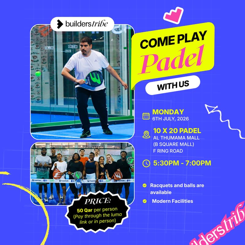 Cover Image for Come Play Padel With Us 🎾