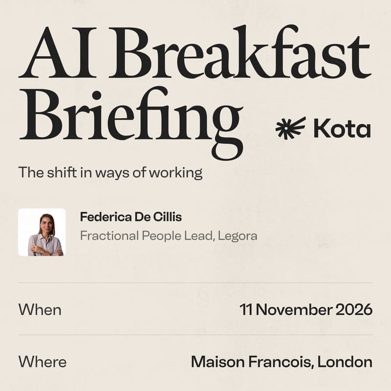 Cover Image for AI Breakfast Briefing | How our ways of working have shifted