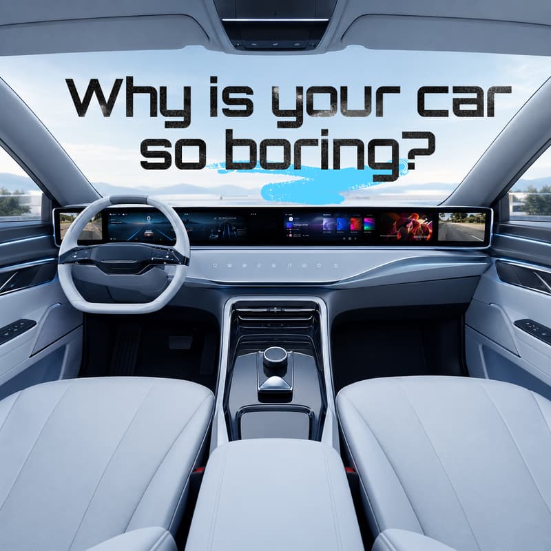 Cover Image for Why is your car so boring? Let's talk about trends in car experience, Asia vs. Europe, and whether we'll still be driving in 10 years...