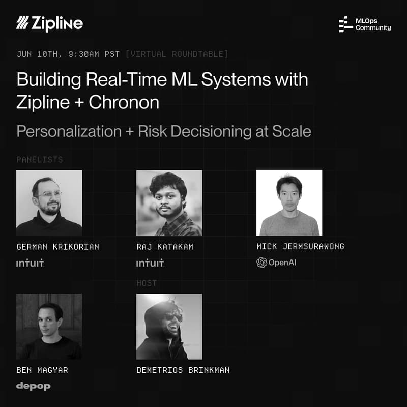 Cover Image for Building Real-Time ML Systems with Zipline + Chronon