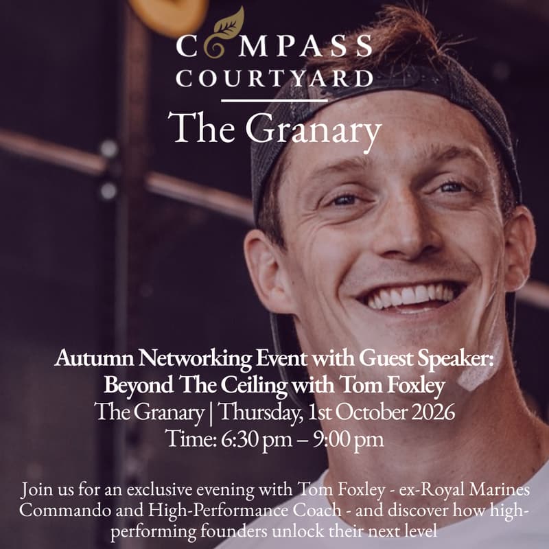 Cover Image for Autumn Networking with Guest speaker: Beyond the Ceiling with Tom Foxley