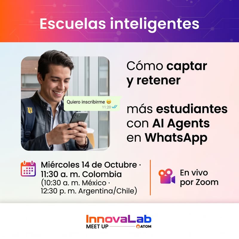 Cover Image for Cómo captar y retener más estudiantes con AI Agents en WhatsApp