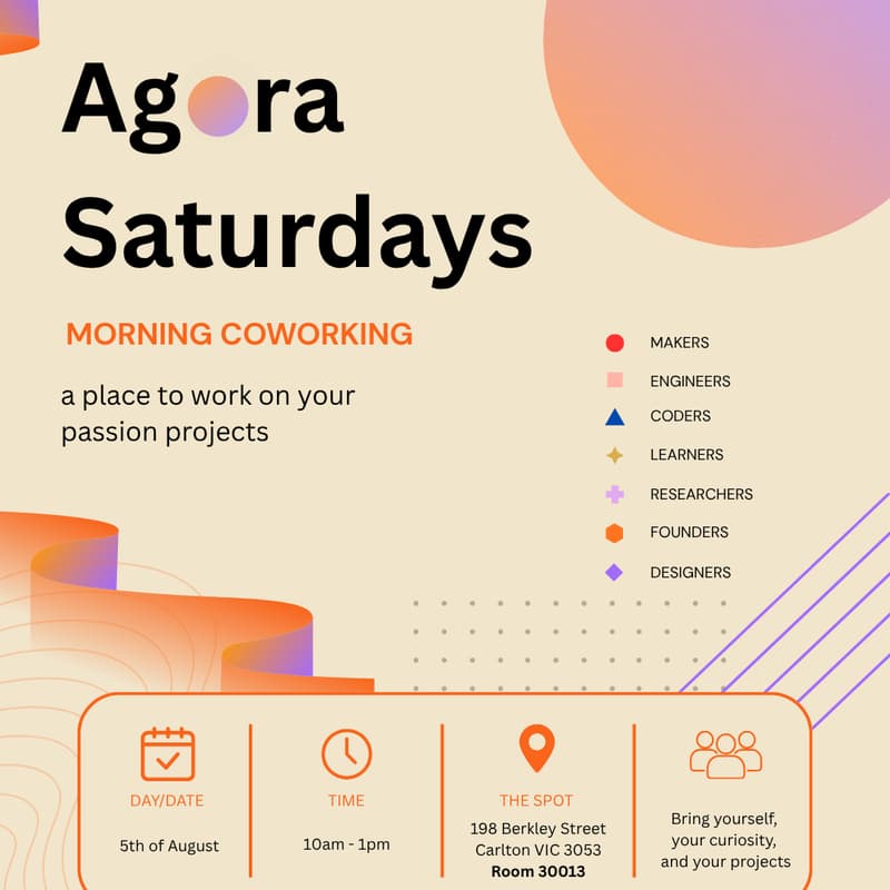 Cover Image for Agora Saturdays: Coworking Space